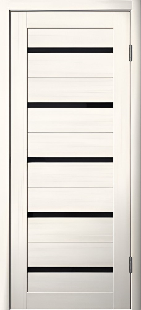 კარის ბლოკი ZPC PVC LA STELLA 206 იფანი ლატე 36x800x2150 მმ შუშა შავი