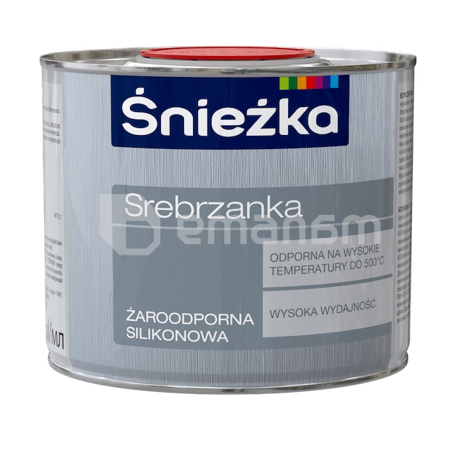 ემალი თბომდგრადი Sniezka Srebrzanka 0.5 ლ