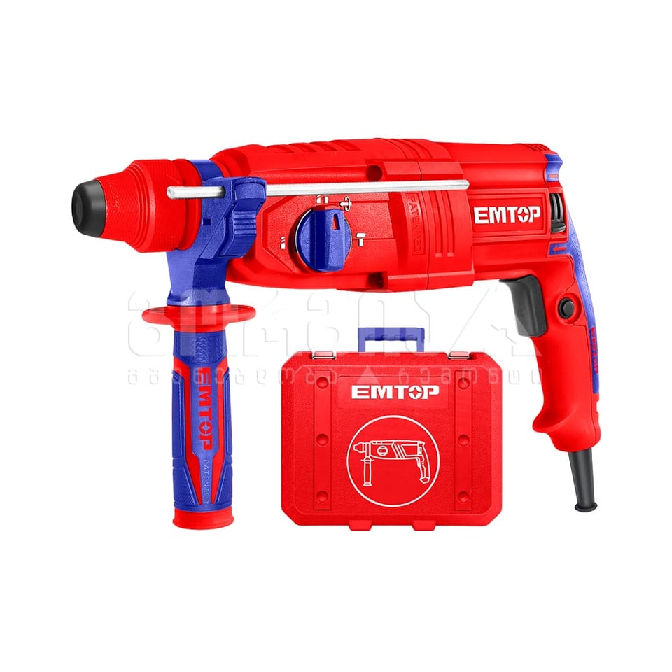 პერფორატორი SDS-Plus 800ვტ 2.5ჯ Emtop-ERHRL801
