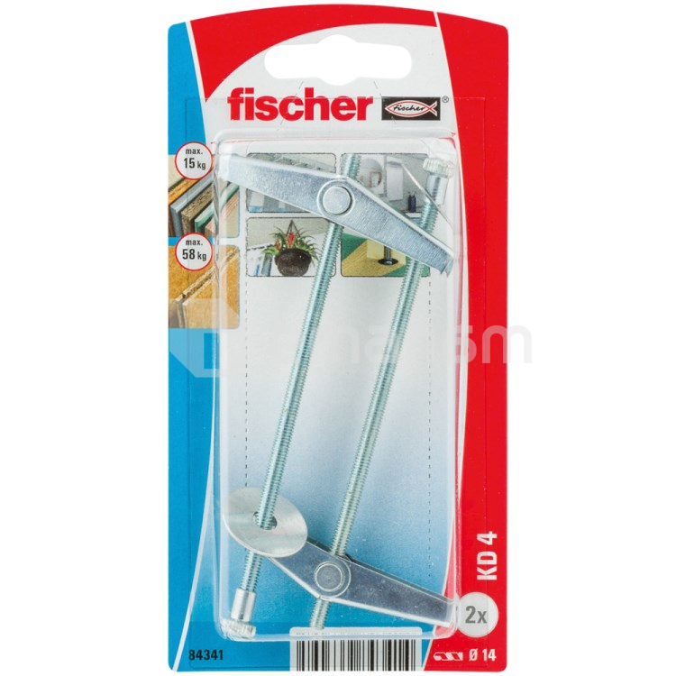ანკერი ზამბარისებრი Fischer KD 4 K 2 ც.