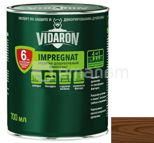 გასაჟღენთი ხის Vidaron Impregnat 700 მლ V08 სამეფო პალისანდრი