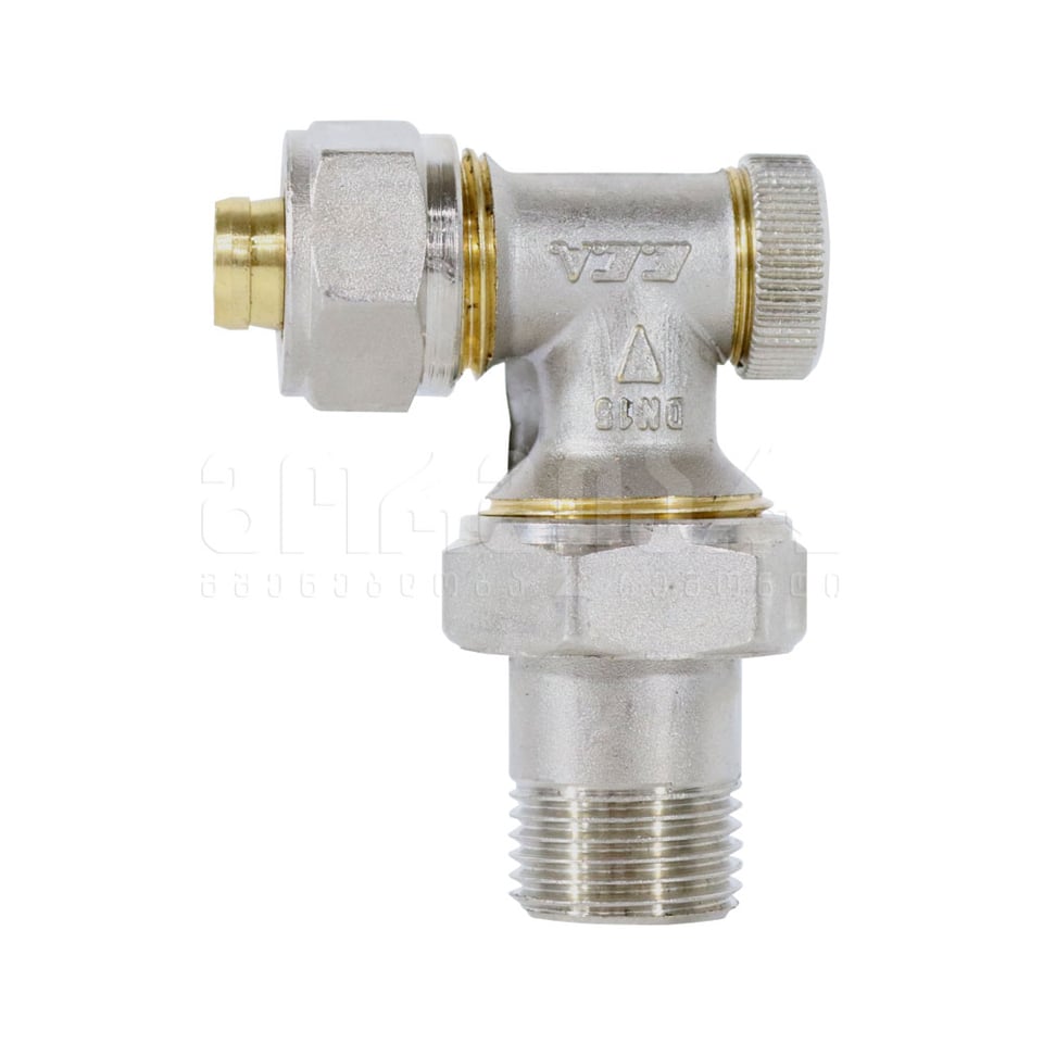 რადიატორის უკუსარქველი კუთხის GV2 1/2X16*2” ECA