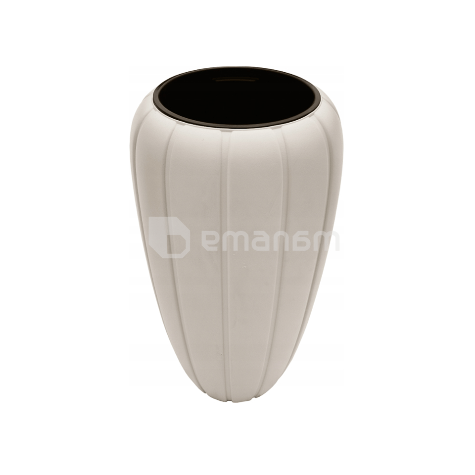 ქოთანი ყვავილის კრემისფერი LAMELA Pot GAJA 400 medium 40х40х60 სმ