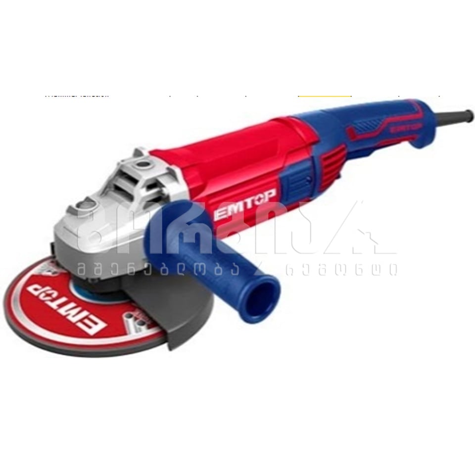 კუთხსახეხი 2000ვტ, 180მმ Emtop-EAGR20073