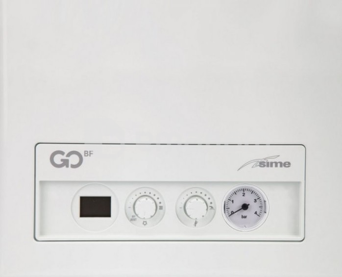 ქვაბი კედლის გაზის Sime GO 25 BF 8116500 + კოაქსიალური მილი