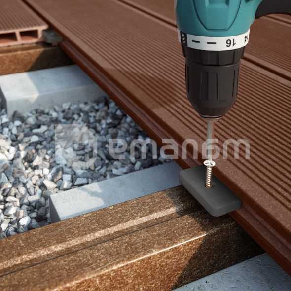 ფიცარი ტერასის Bergdeck Chestnut Brushed 2400X150X25