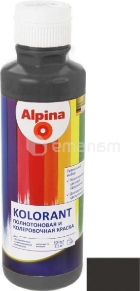 საღებარი Alpina Kolorant 500 მლ შავი 651929