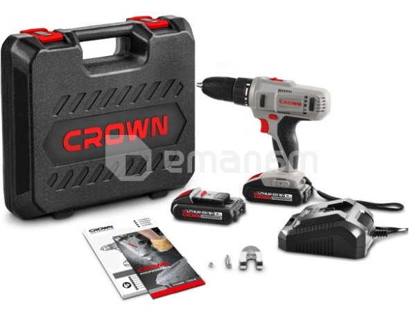 აკუმულატორის დრელი-სახრახნისი Crown CT21056L 18V