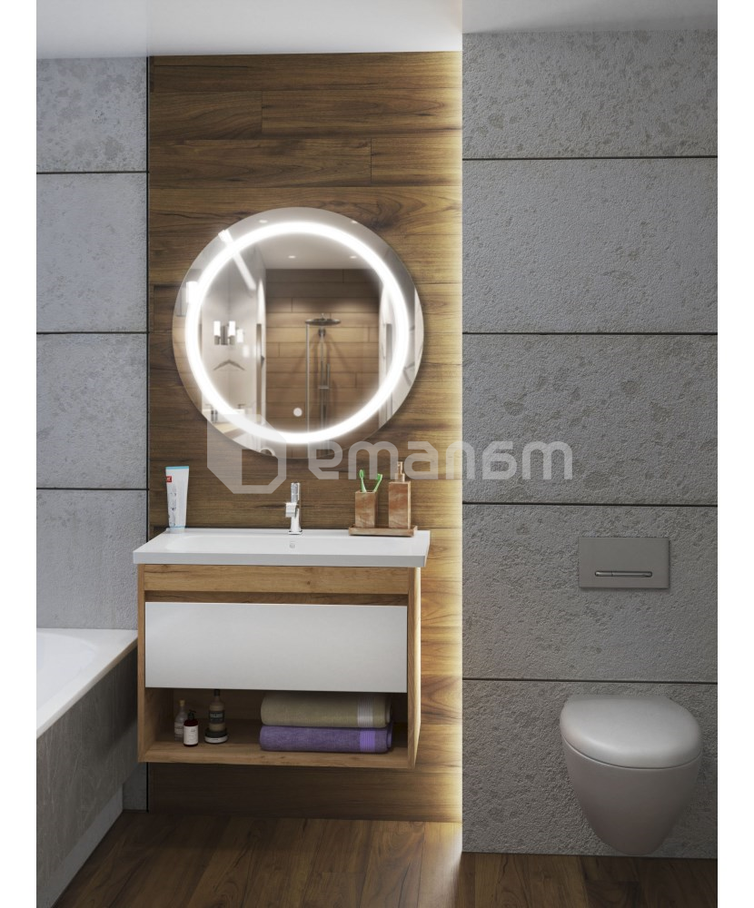 აბაზანის ტუმბო ხელსაბნით Oslo wood 70-A Cosmo 70 სმ