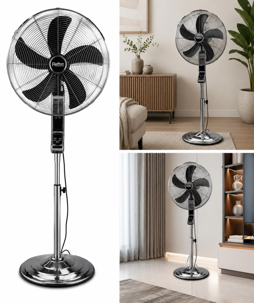 ვენტილატორი Reffon PS-45RM5-BGM-Gun 70W ნაცრისფერი პულტით