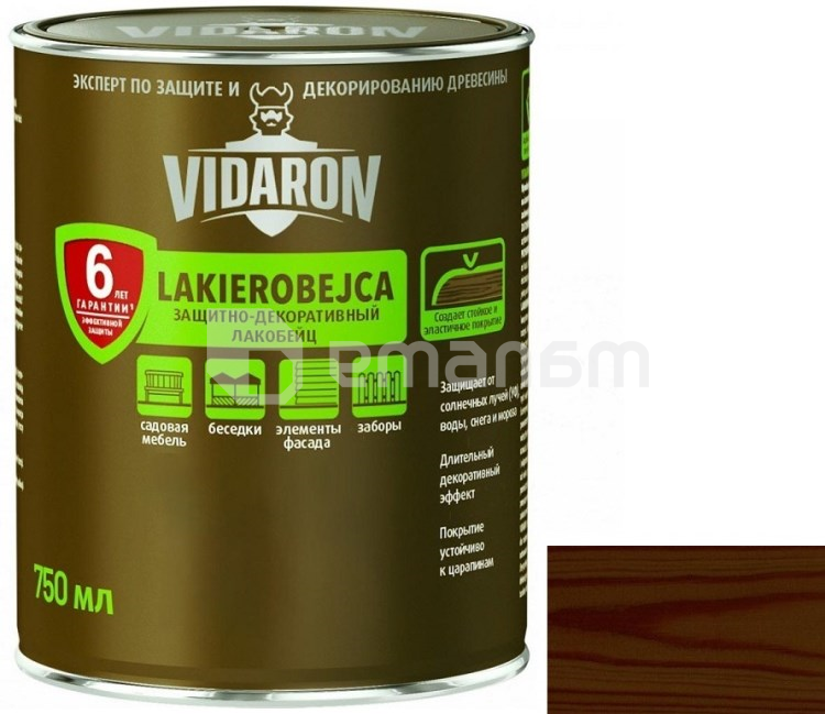 გასაჟღენთი ხის Vidaron Lakobeyc 750 მლ L09 ინდური პალისანდრი