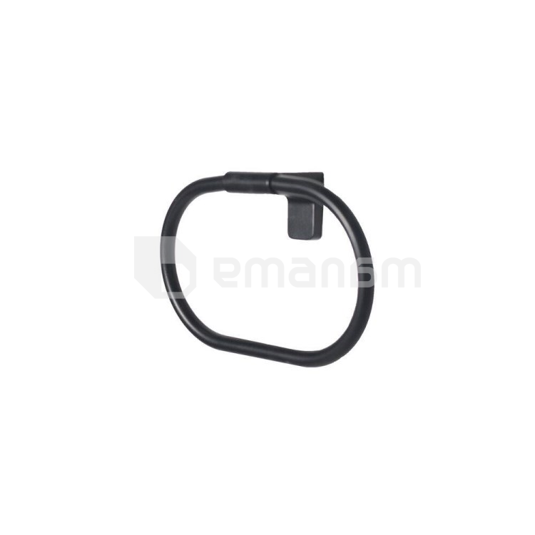 რგოლი პირსახოცებისთვის Tema Premium Ring Towel Bar 71008 B-e Black