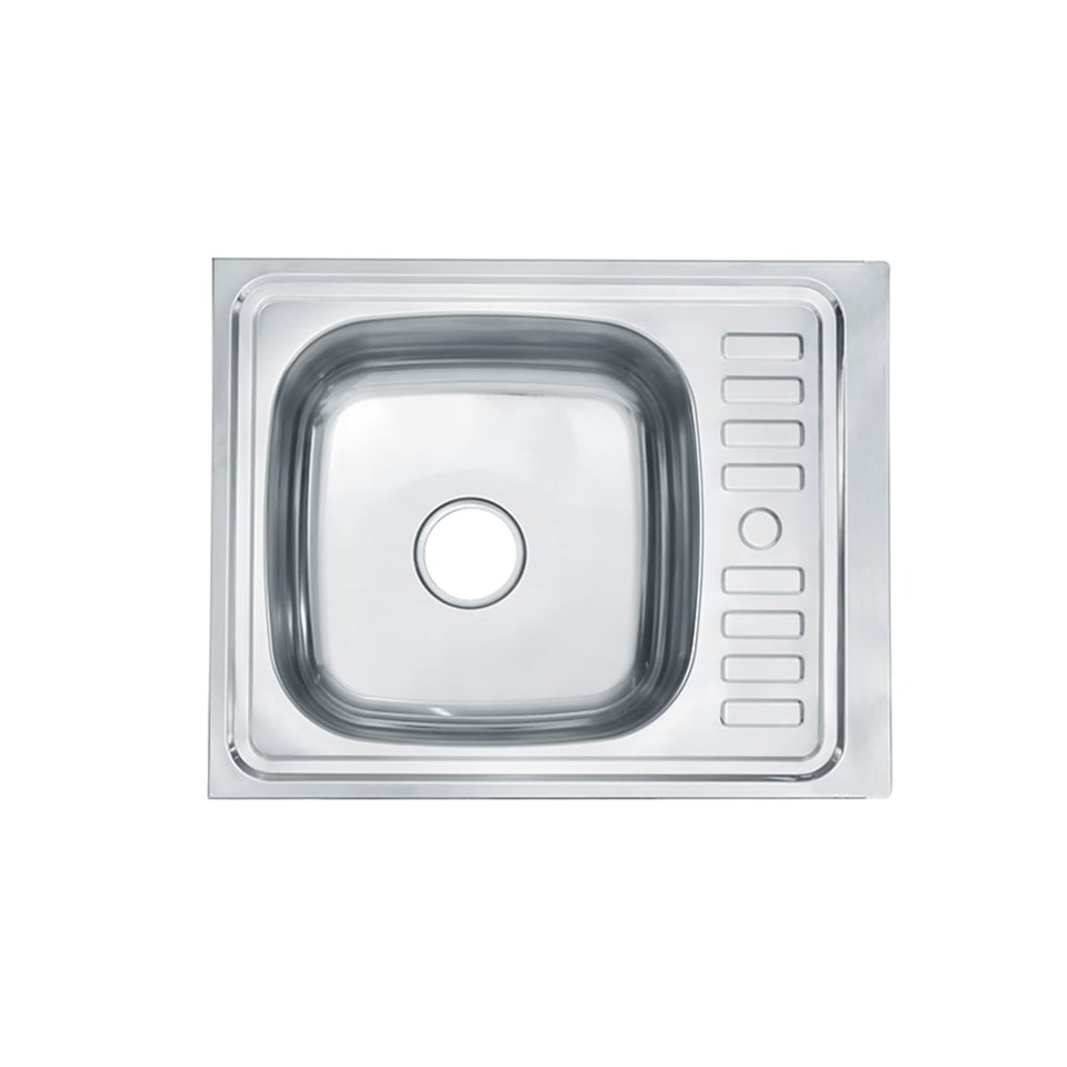 სამზარეულოს ნიჟარა+სიფონი LS-6050 600*500*180 (0.6MM)LEFT