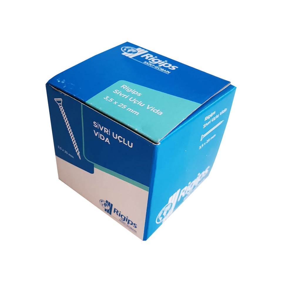 თვითმჭრელი ხრახნი (თაბაშირ-მუყაოს ფილისთვის) 3.5X25 RIGIPS