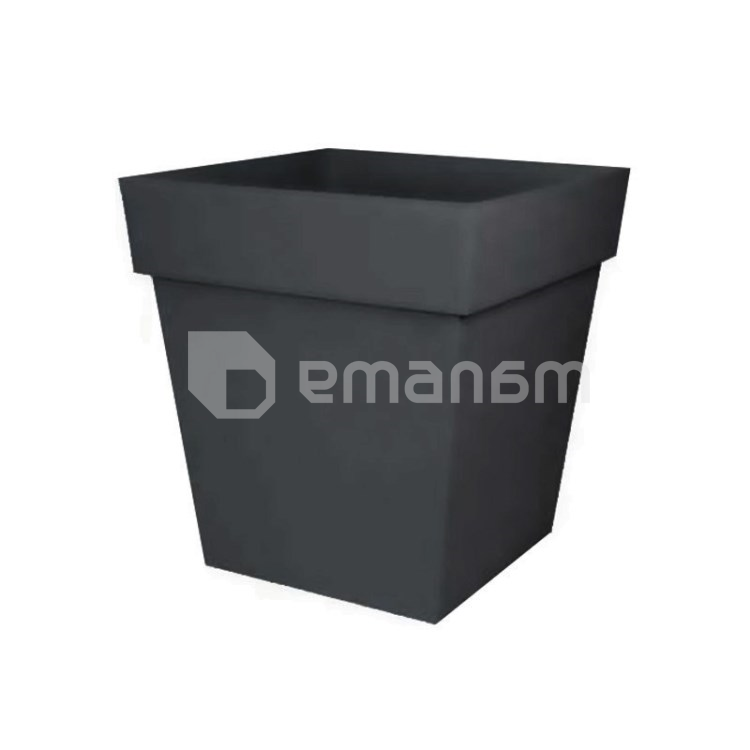 ქოთანი პლასტმასის EDA Plastiques POT TOSCANE CARRE 49,5x49,5x52,5სმ  87ლ