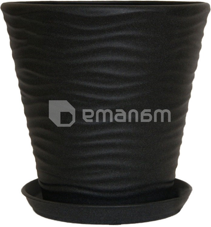 ქოთანი კერამიკული Oriana New Wave №1 13,5 ლ შავი