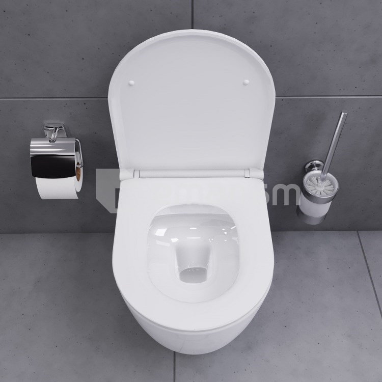 დასაკიდი უნიტაზი Damixa Sirius white DX86C1700SC თავსაფრით Duroplast Softclose