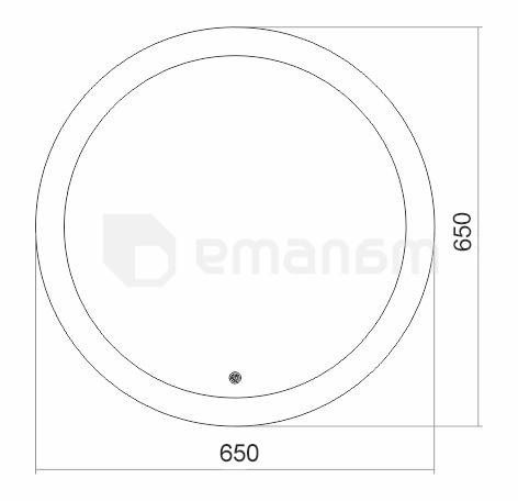 სარკე Silver Mirrors Perla D650 მმ,სენსორული