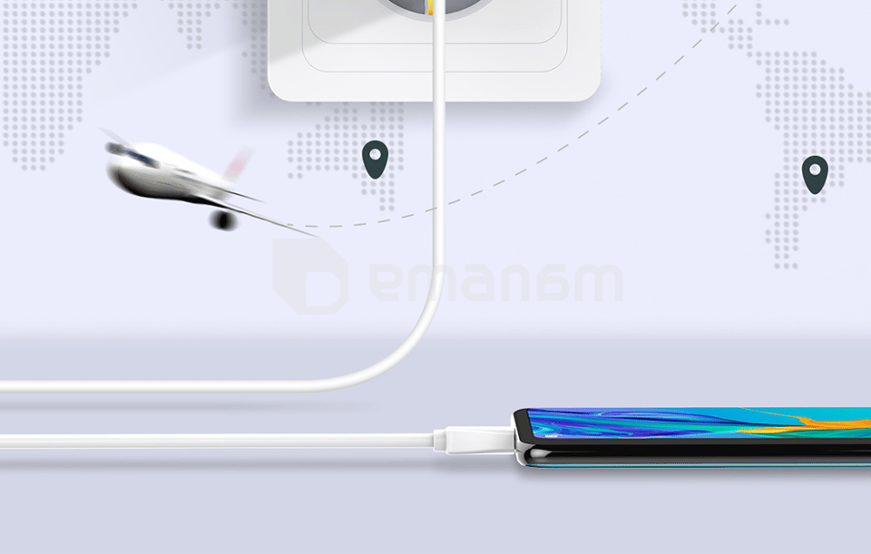 დამტენი LDNIO A1306Q 18W USB to Type-C კაბელი