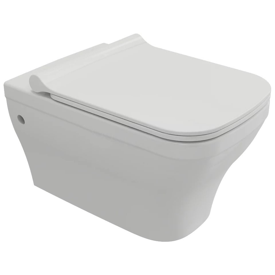 დასაკიდი უნიტაზი თავსაფარით Bocchi Firenze white