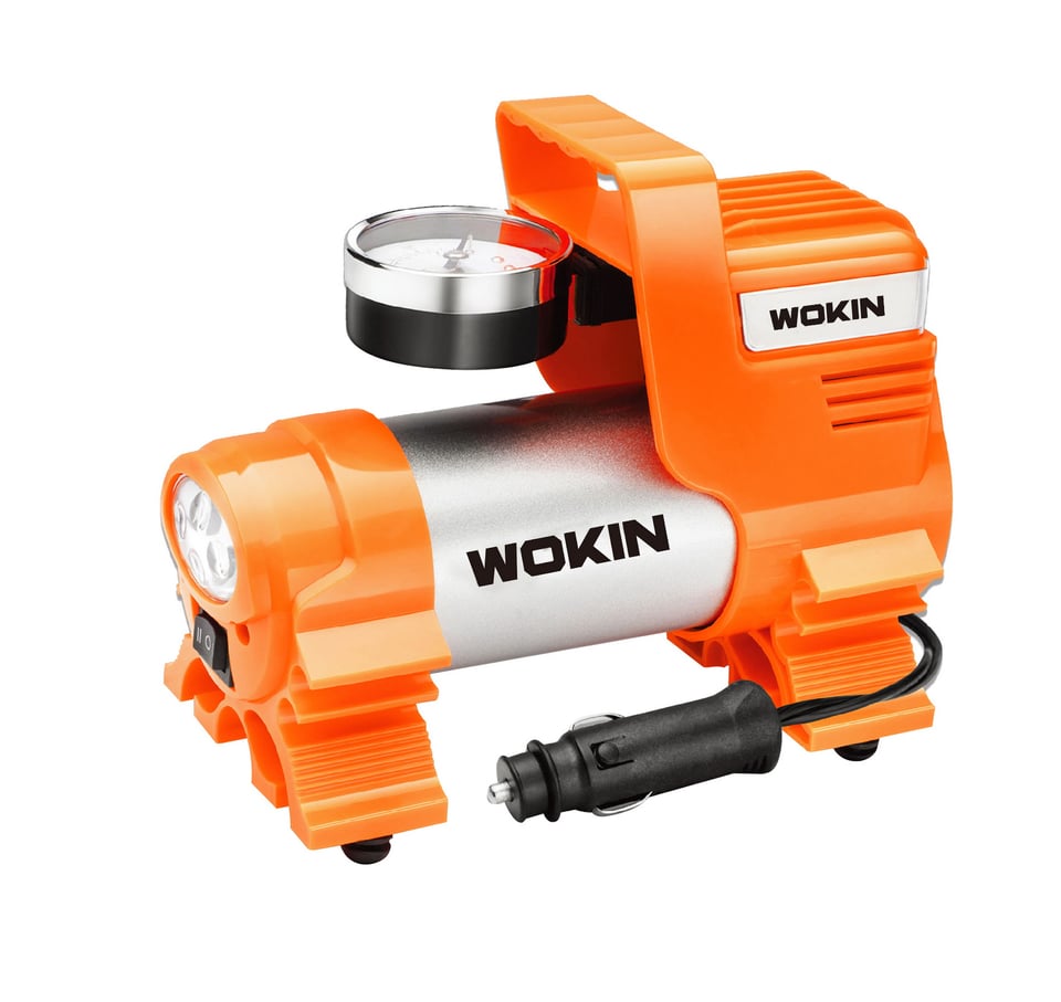 ჰაერის კომპრესორი Wokin 734020, DC12V, 200W, 40L/MIN, Air Compressor Tire Inflator (INDUSTRIAL), Black