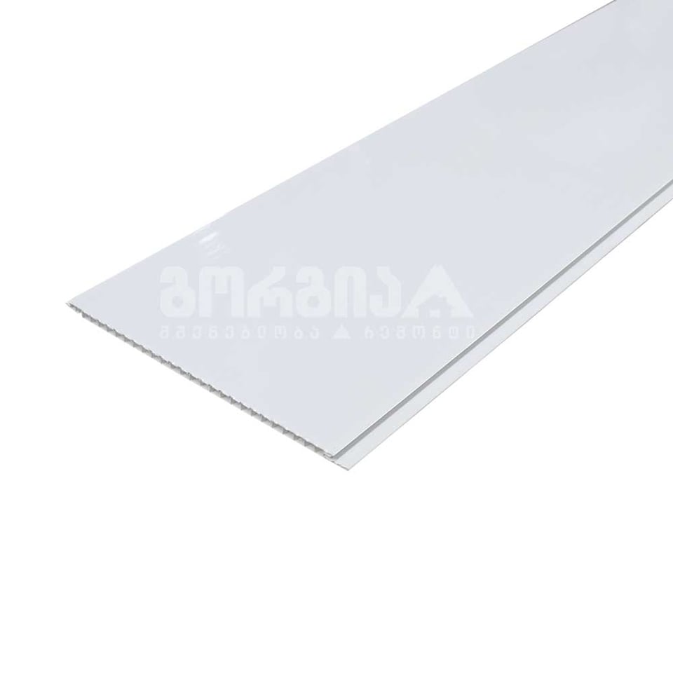 შეკიდული ჭერი EuroPlast 250*6000*7მმ თეთრი, პრიალა