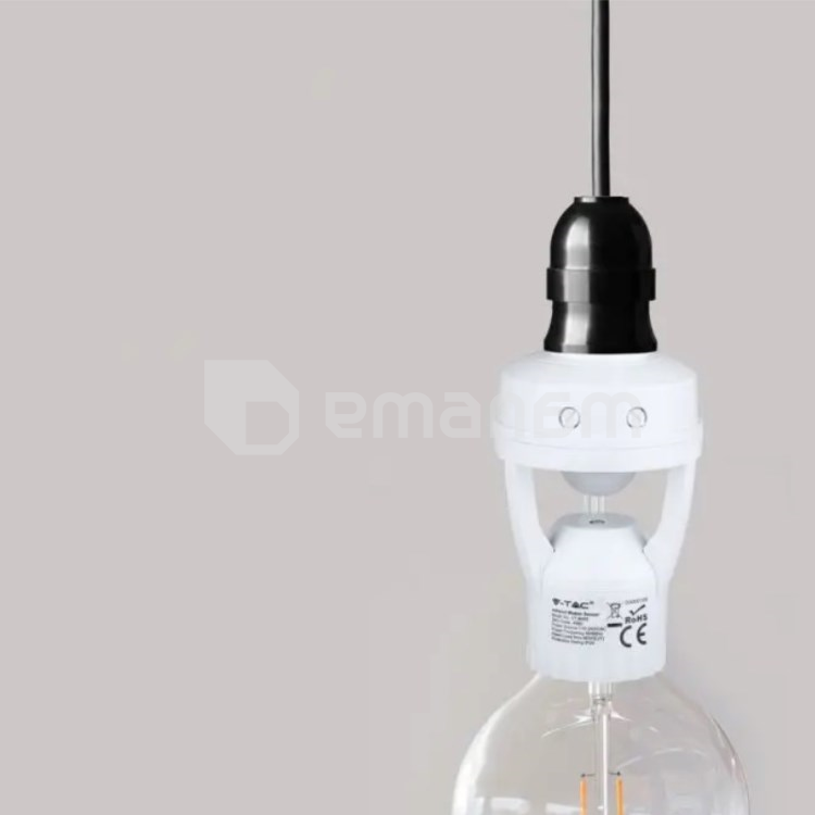 მოძრაობის დეტექტორი DPM  6მ 360° E27 PIR DT31