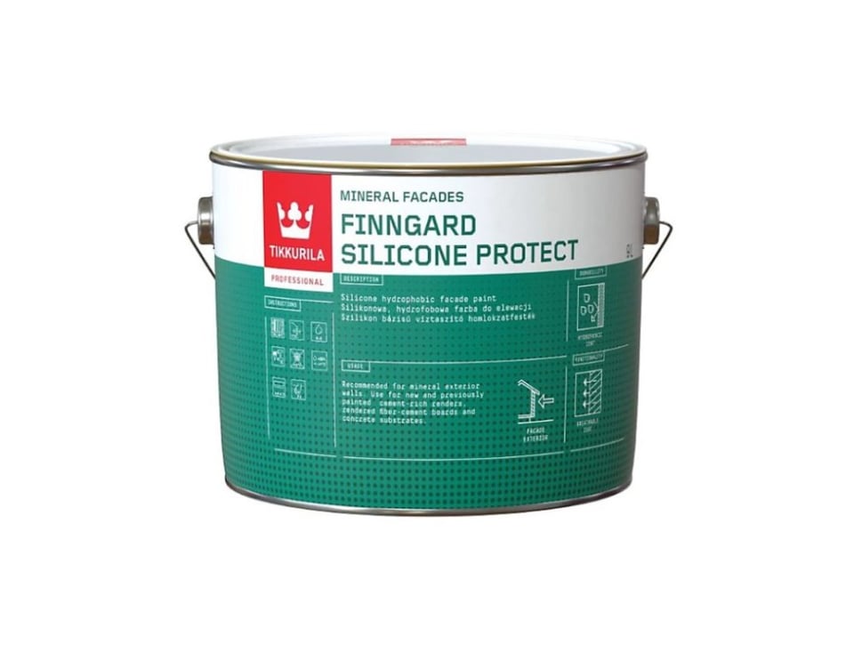 საღებავი ფასადის Tikkurila Finngard Silicone Protect AP 9 ლ