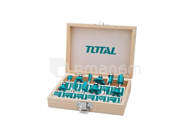 საფრეზი მანქანის პირების ნაკრები Total TACSR1121 8 მმ 12 ც