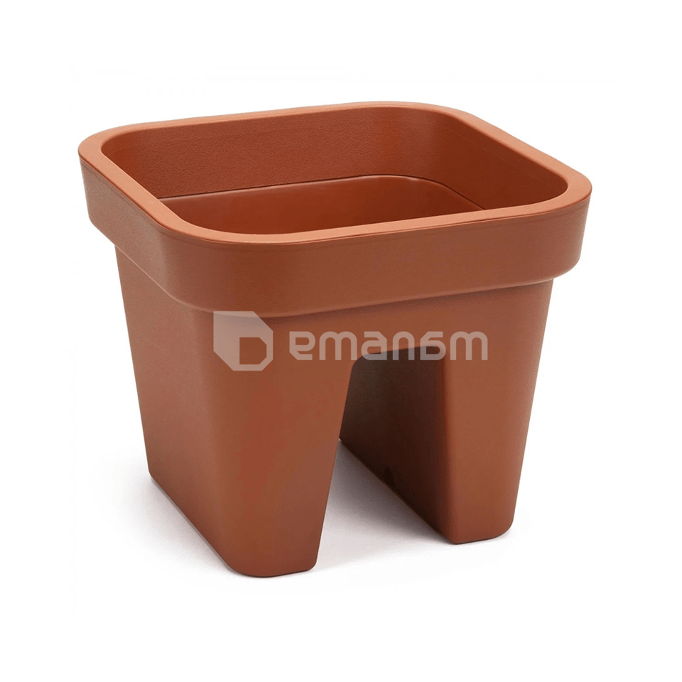 ქოთანი ყვავილის აივნის LAMELA Donica balustradowa LOBELIA 290x290 - ceglasty 10,5 L