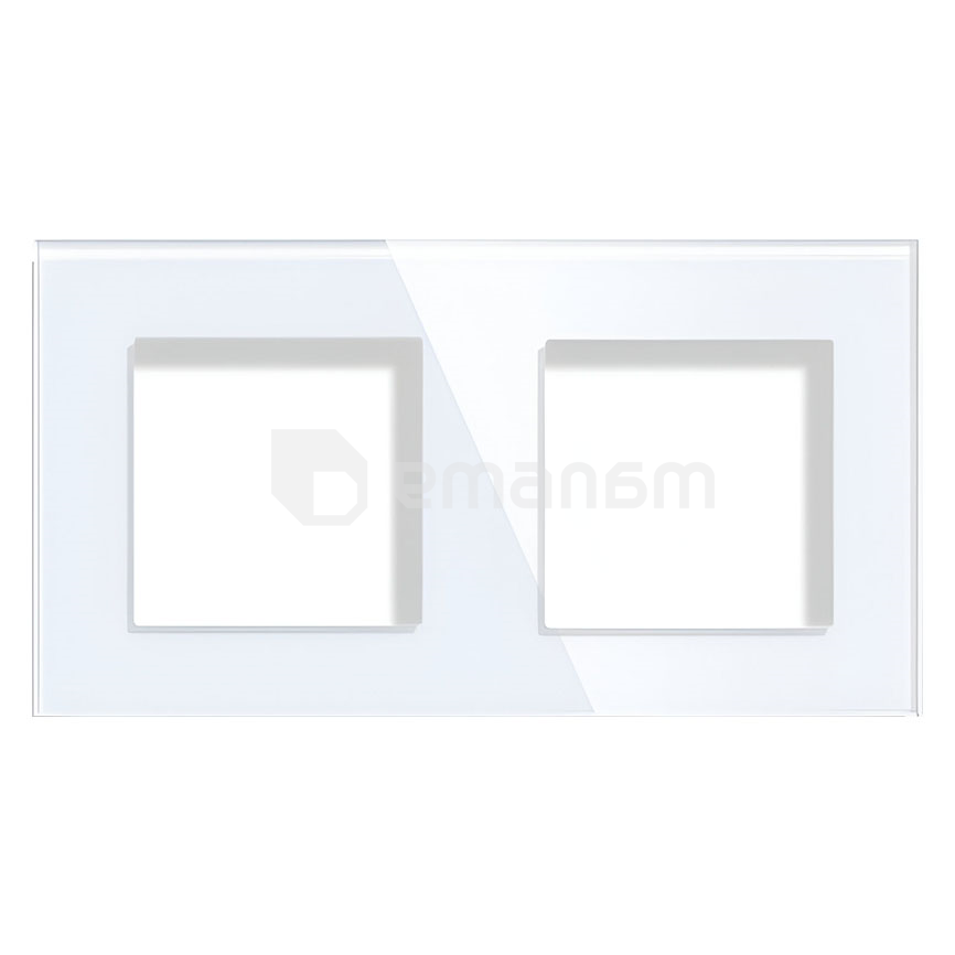 ჩარჩო Elegant Smart Home 2 მინის თეთრი