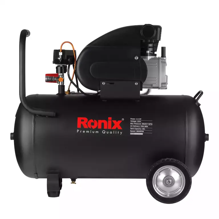 ჰაერის კომპრესორი Ronix RC-8010, 80ლ 2.5HP