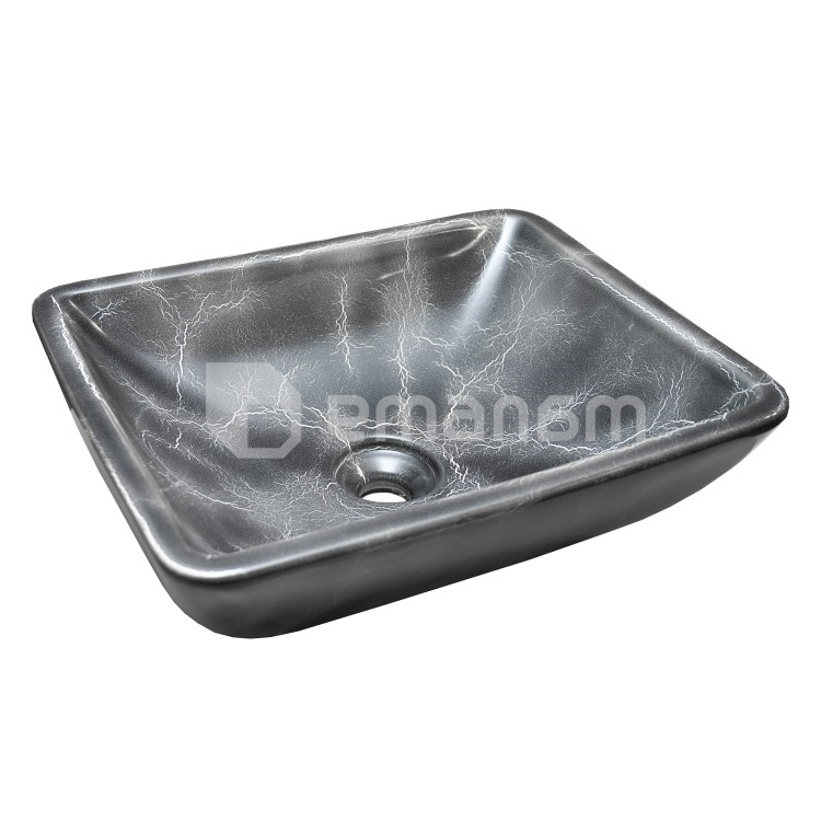 ხელსაბანი დასადები Bien Black Marble 50