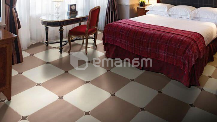 ჩასადგმელი Absolut Keramika ESTRELLA SET CORE MARRON 6,7x6,7 სმ