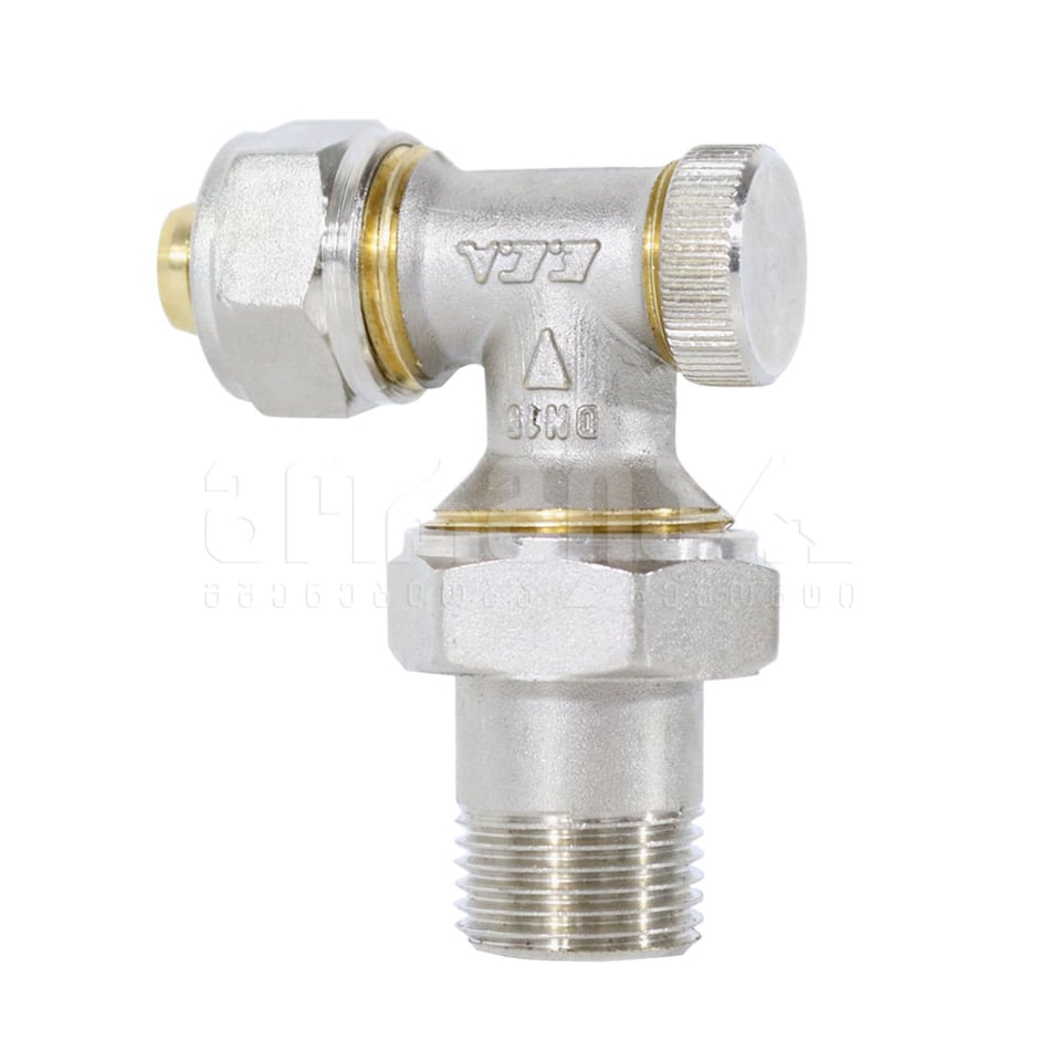 რადიატორის უკუსარქველი კუთხის GV2 1/2X16*2” ECA
