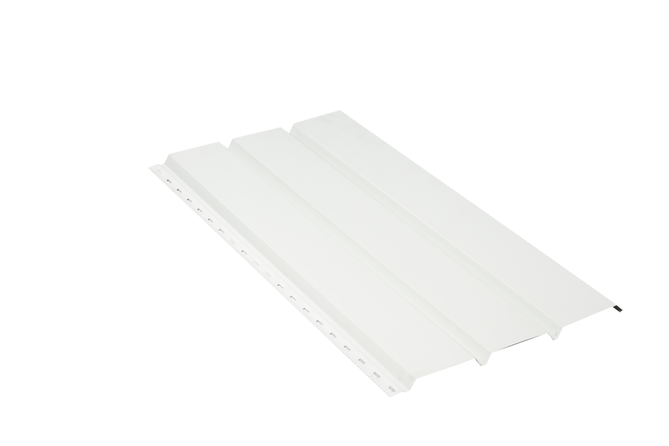 84-იანი ფერადი თუნუქის საიდინგი 0.35x345 პრიალა RAL 9002 NOVA