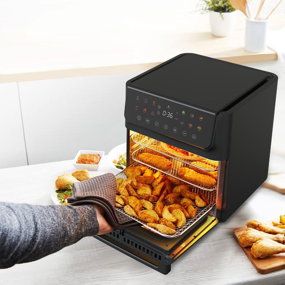 აეროგრილი KUMTEL HAF-10 DIGITAL BLACK