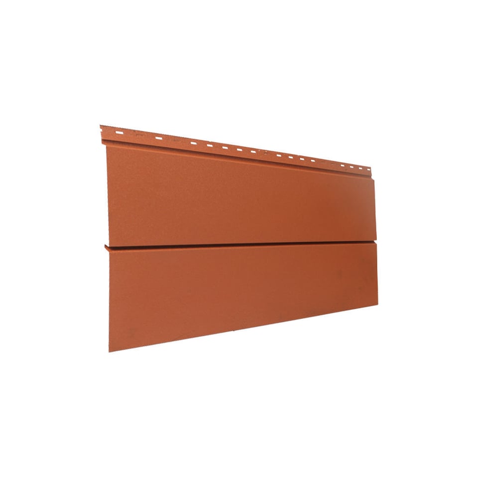 154-იანი ფერადი თუნუქის საიდინგი 0.50X340  ხაოიანი RAL 8004 NOVA