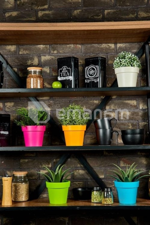 პლასტმასის ქოთანი Aleana Gamma 32x27სმ თეთრი ვარდი 12 L