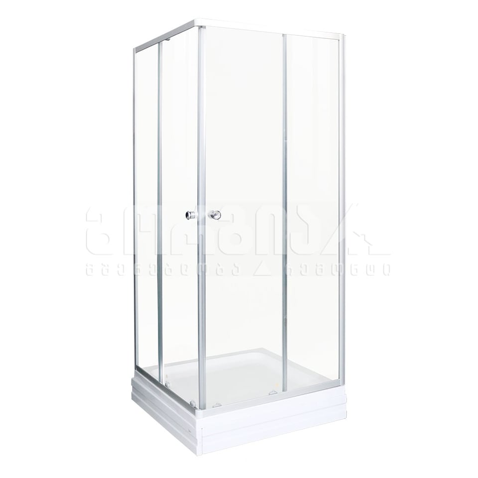 საშხაპე კაბინა Orbit 80*80*197სმ (5მმ) ოთხკ. დაბალი პადონით