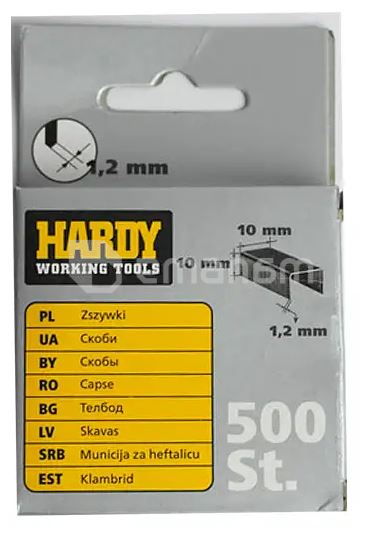 სტეპლერის ტყვიები Hardy 2241-650010 10 მმ 500 ც