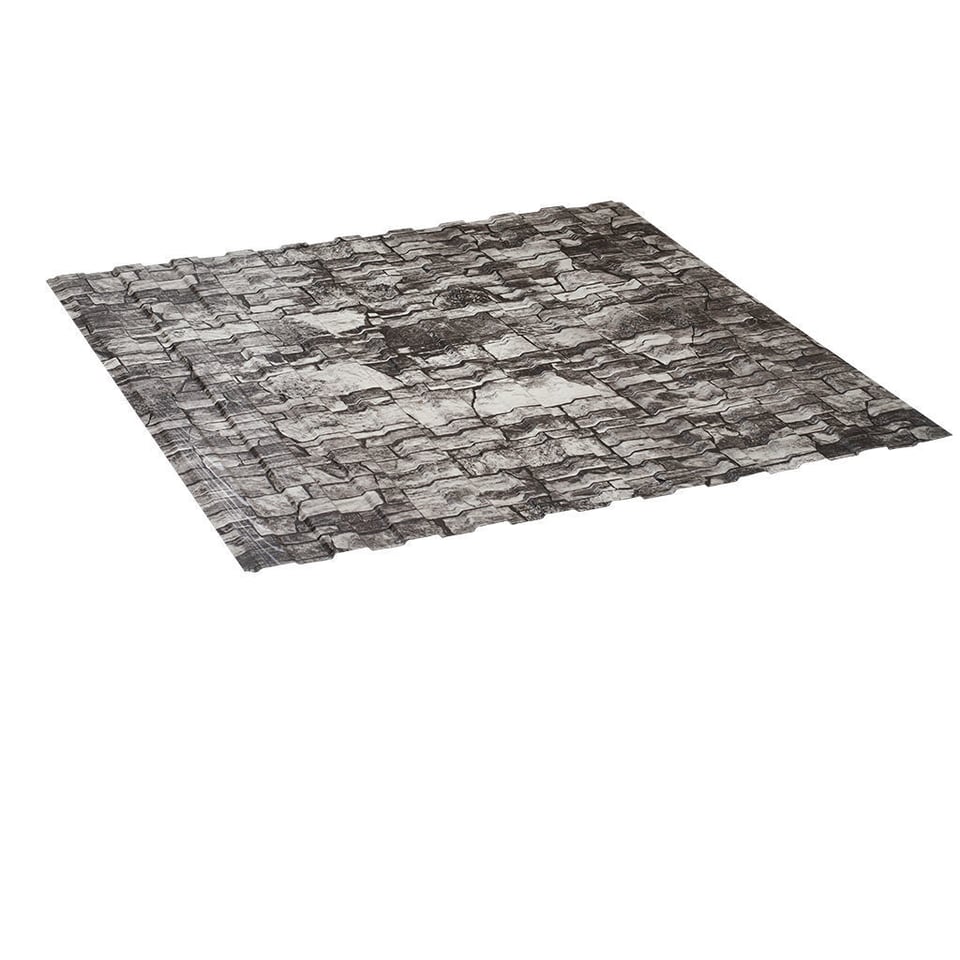 პროფილირებული ფერადი თუნუქი 0.45X1190 ხაოიანი 3D STONE-2 NOVA