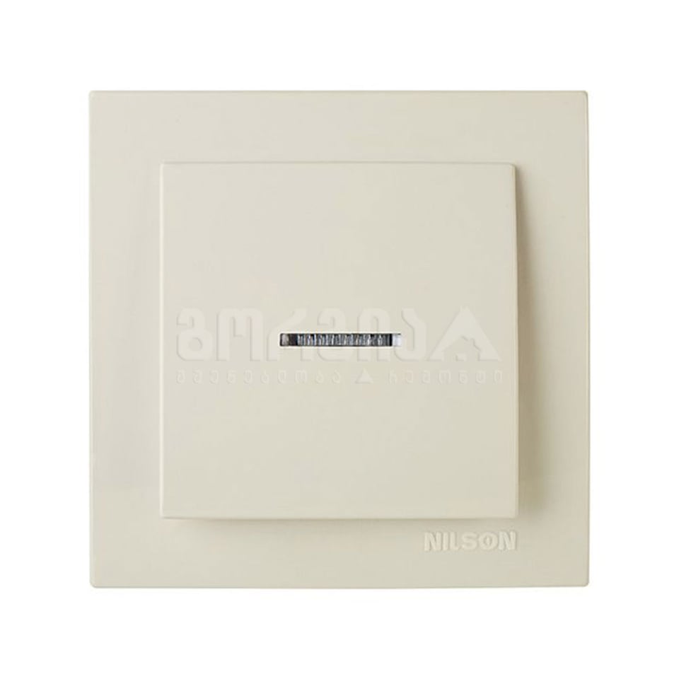 ჩამრთველი ერთიანი ნათურით touran cream - 24121002