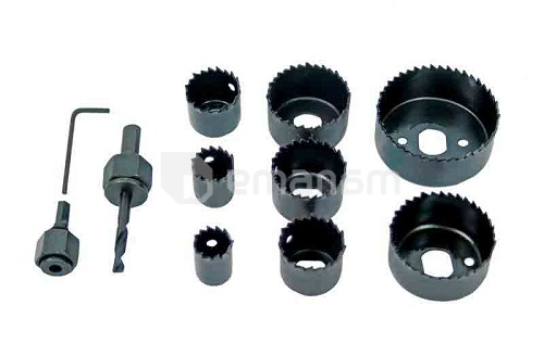 ნაკრები საბურღი გვირგვინების Raider 157707 19-64 მმ 11 ც