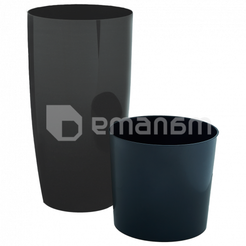 ქოთანი პლასტმასის Aleana Alfa d22x41,5 სმ გრანიტი