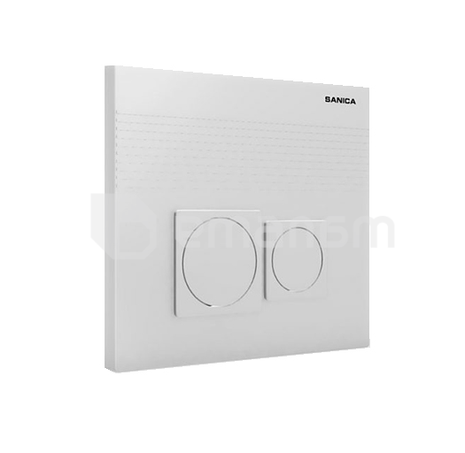 ღილაკი ჩასაშენებელი მექანიზმისთვის Sanica P02 White
