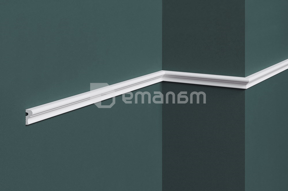 მოლდინგი ჭერის-კედლის Solid UHD 19/22 თეთრი 13x22x2000 მმ