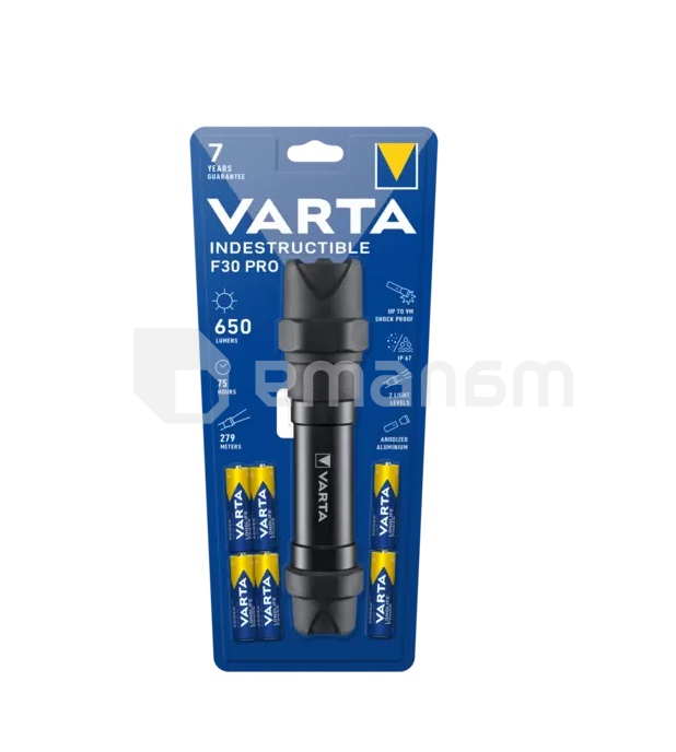 შუქდიოდური ფანარი Varta F30