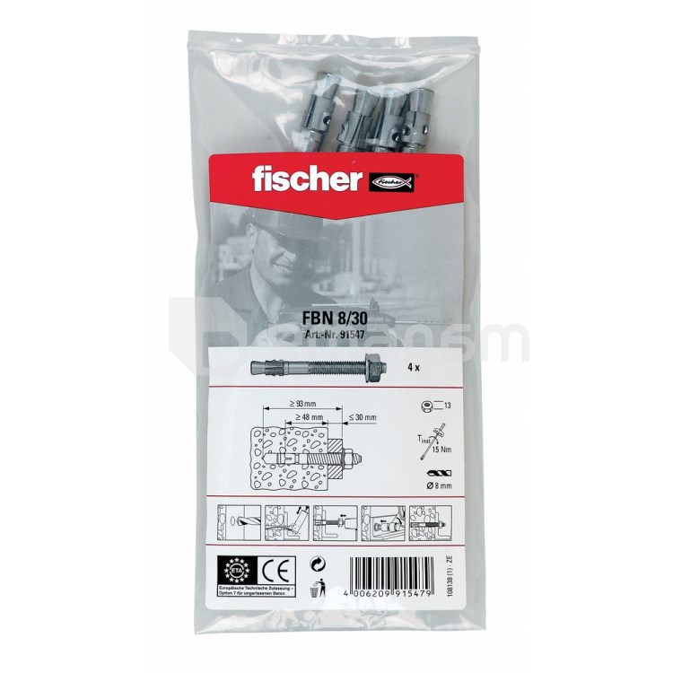 ანკერი Fischer FBN II B 8/30 4 ც.