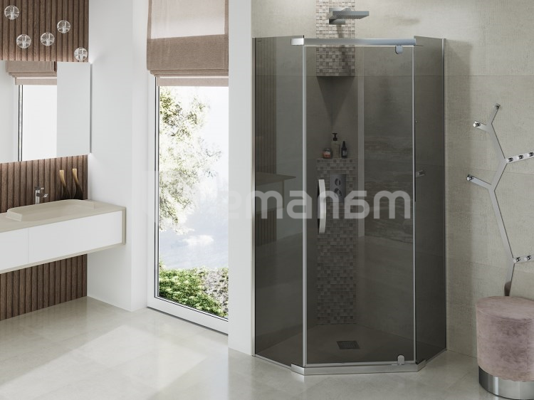 შუშა შხაპის  Alex Baitler AB245-90 90x90x200 cm დაბურული